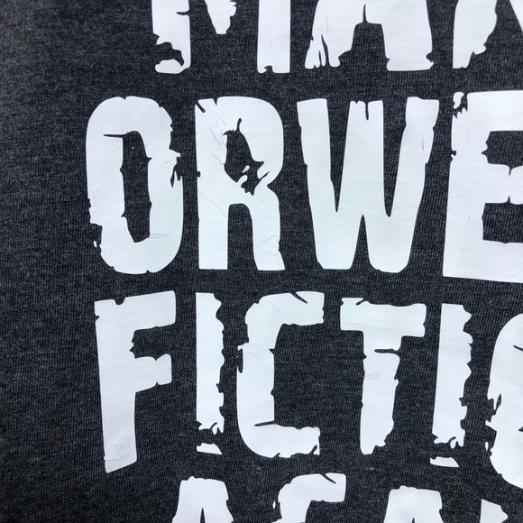 Make Orwell Fiction Again 1984 New World Order 2030 CBDC WW3 T-shirt - Picture 2 of 3